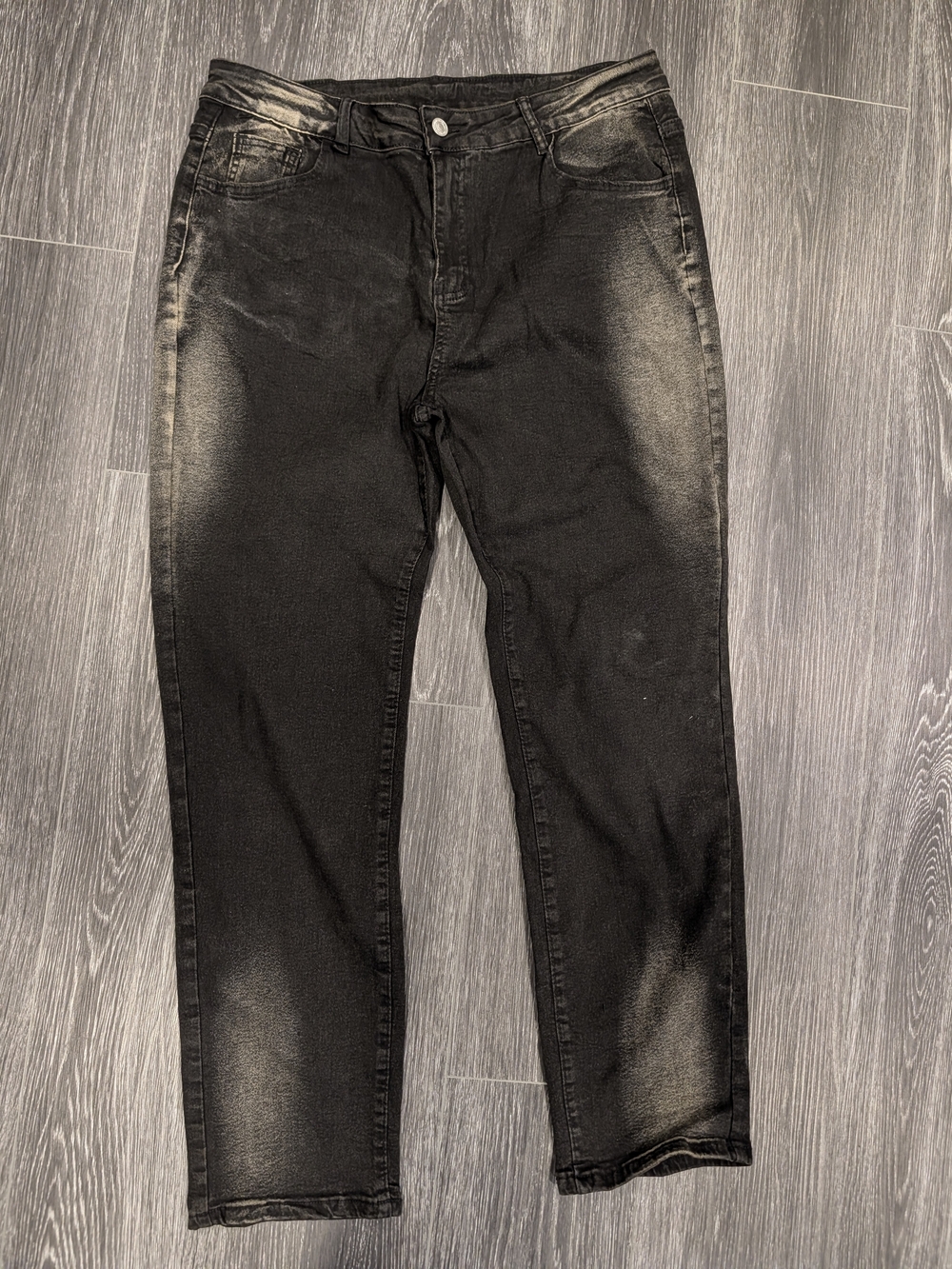 Women's Black Straight-Leg Jeans
